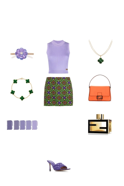 purple van cleef set- Combinazione di moda