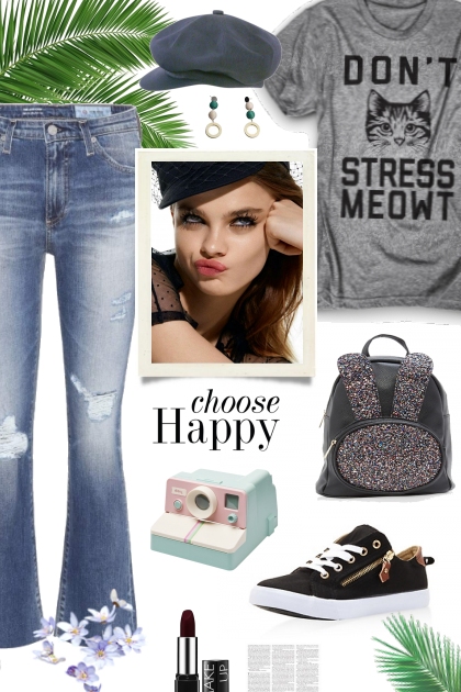 Choose Happy- Combinaciónde moda