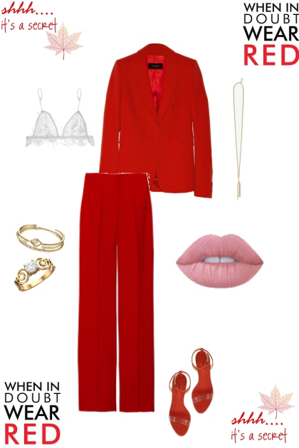 Ladies Wear Red- Fashion set