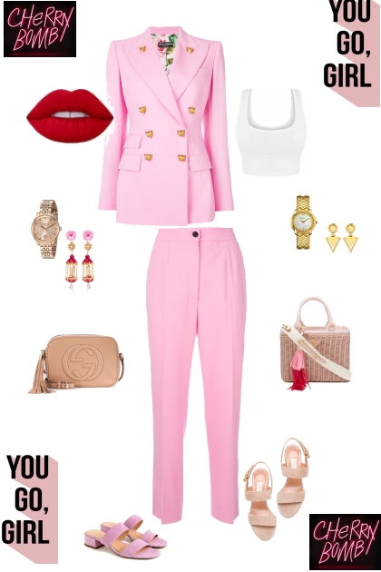 PINK CHERRY BOMB- Fashion set