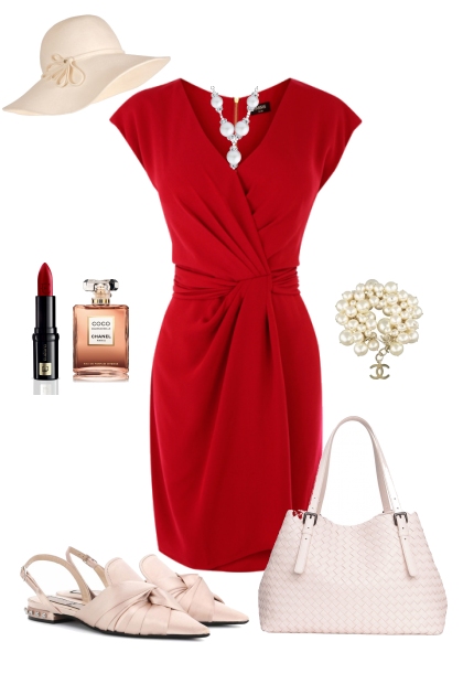 Little red dress- Modekombination