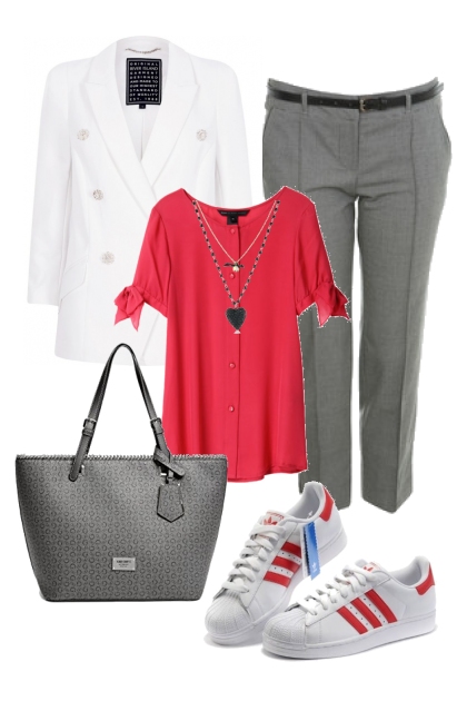 how to wear sneakers at the office- Combinaciónde moda