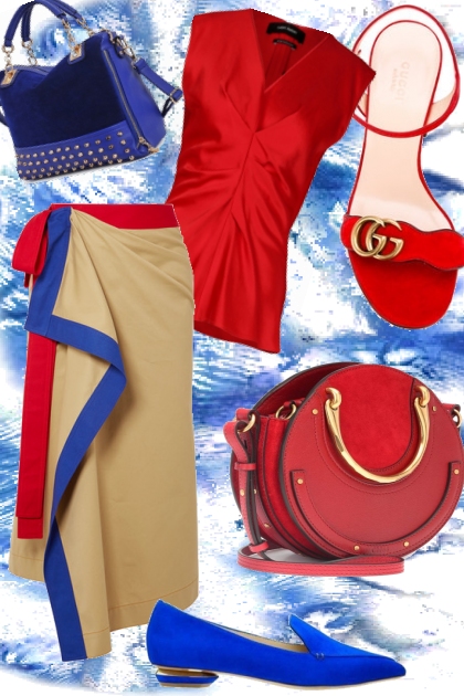Red and Blue- Модное сочетание