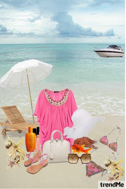 sun, sea, beach- combinação de moda