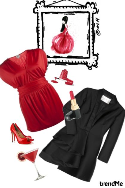 Red and Black- Fashion set