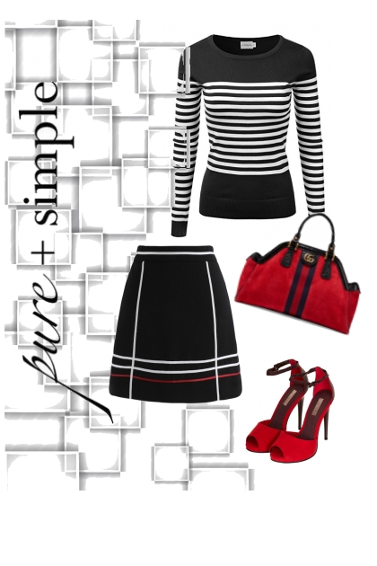 Black and red- Combinaciónde moda