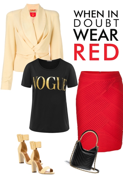 Martes: Rojo- Combinazione di moda