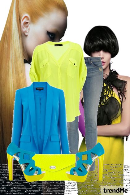 M by Mia - Blue Yellow- Fashion set