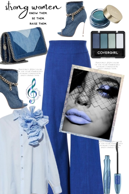 Blue- Combinazione di moda