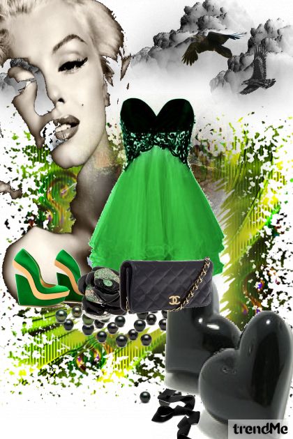 green as hell- Combinazione di moda