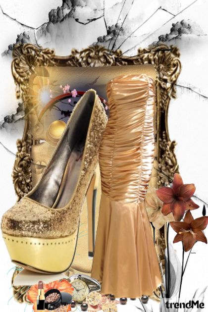 Gold look- Fashion set