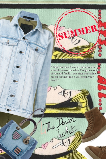 its all 4 the denim jacket - Modna kombinacija