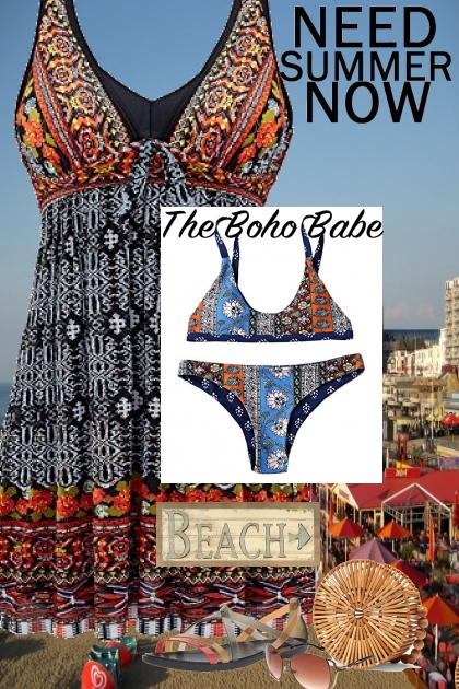 boho beach babe- Combinazione di moda