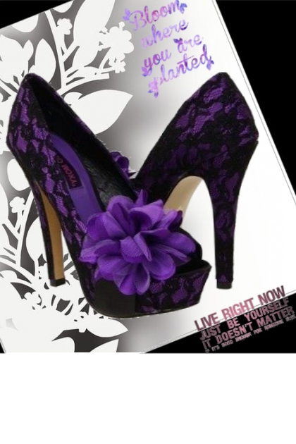 purple lace- 搭配