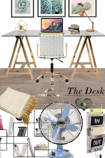 decorate your desk @ home - combinação de moda