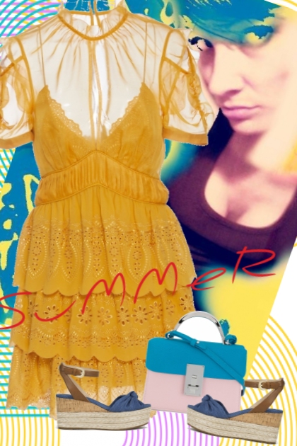 yellow summer- combinação de moda