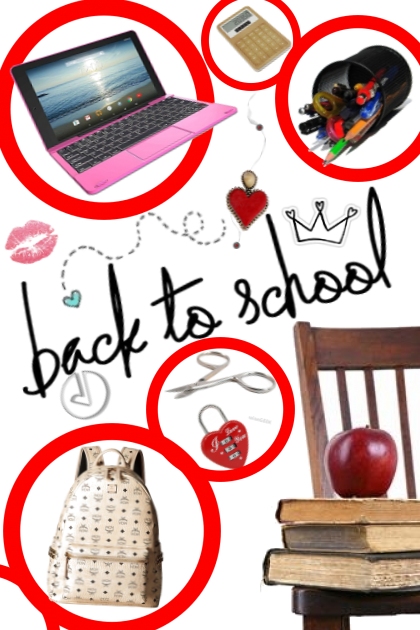 back 2 school supplies- Combinazione di moda
