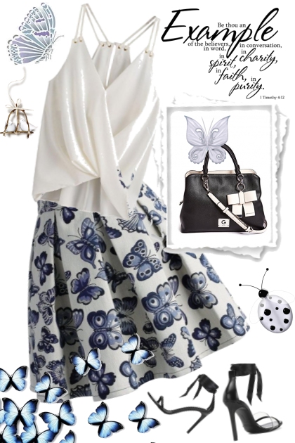 butterfly blue- Fashion set