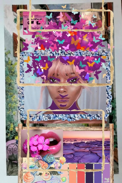 who framed pink and purple - Combinazione di moda