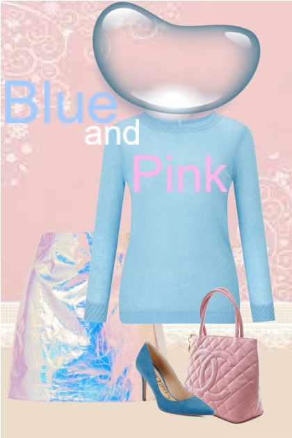 blue and pink