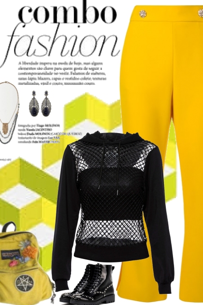 yellow n black - Combinaciónde moda