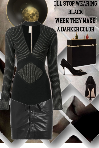 a darker color - combinação de moda