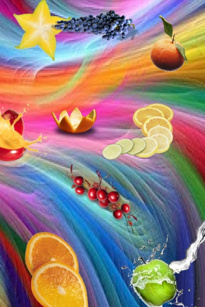 rainbow fruit splash- Modna kombinacija