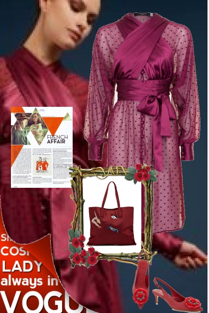 lady in red- Модное сочетание
