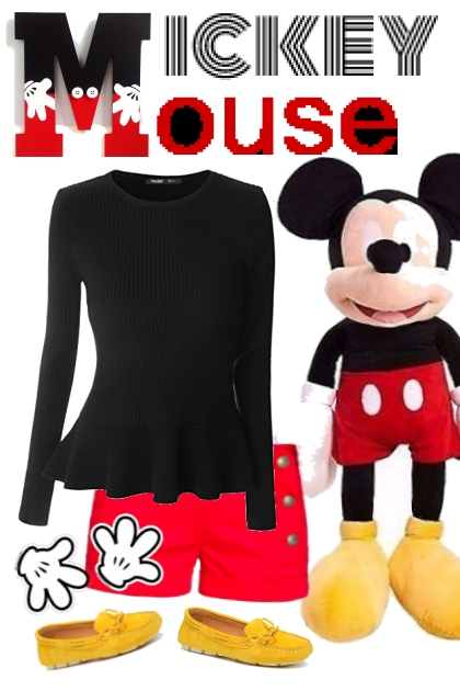mickey mouse- Modna kombinacija