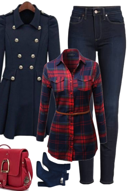 plaid red and blue 