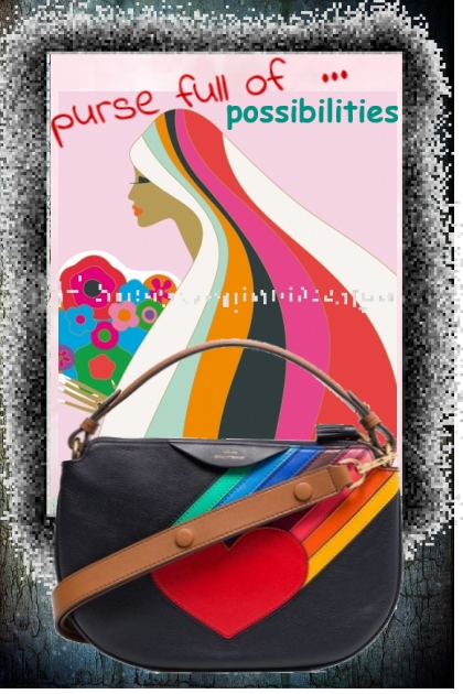 purse full of  possibilities- combinação de moda