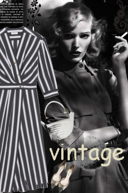vintage stripes- Combinaciónde moda