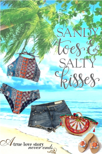 sandy toes and salty kisses - combinação de moda