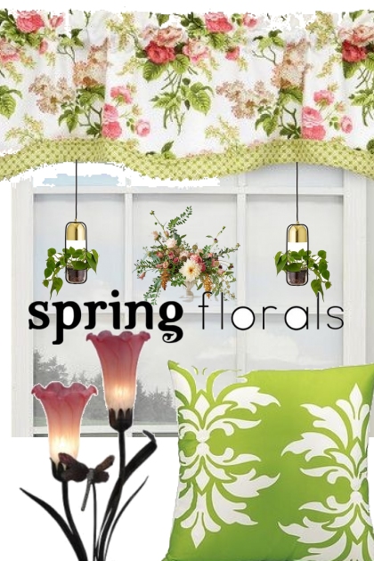 spring florals brought indoors- Combinaciónde moda