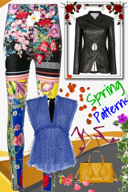 spring patterns- Combinazione di moda