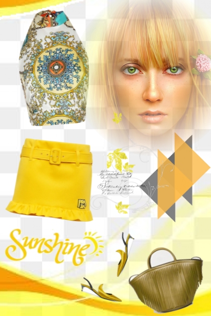 yellow sunshine- Modna kombinacija