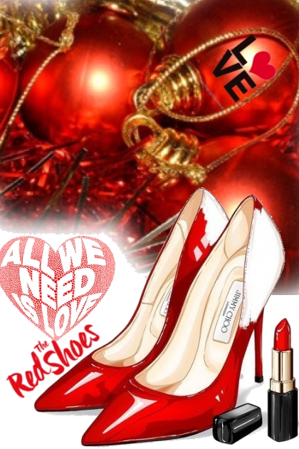 love 4 red shoes- Combinaciónde moda