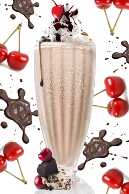 chocolate cherry milkshake- Fashion set