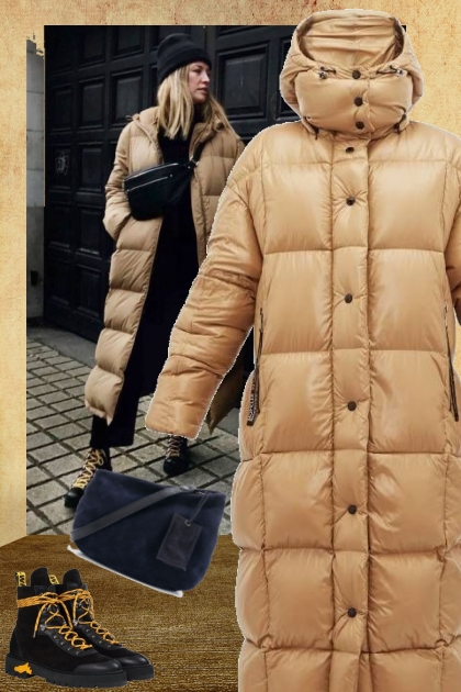 puffy winter coat- Modekombination