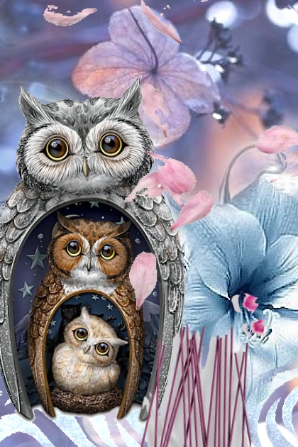 3 wise owls- Модное сочетание