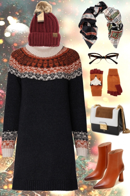 sweater dress 2 impress- Modna kombinacija