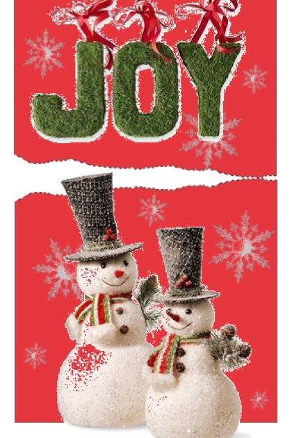 joyful  snowman- Fashion set