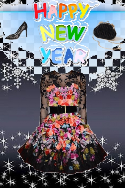 floral lace new year- コーディネート