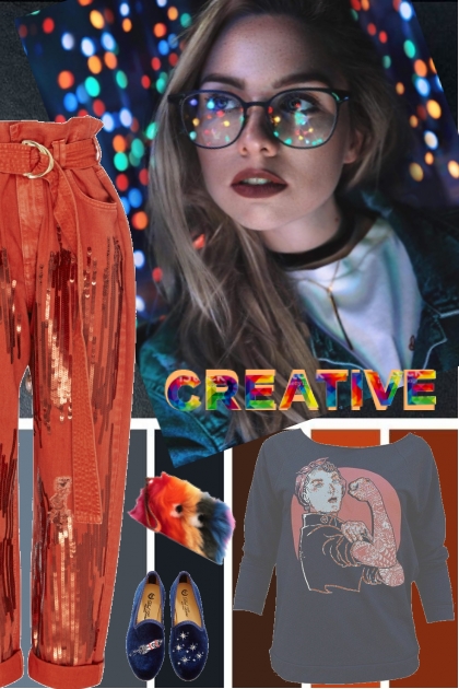 CREATIVE FUN GRAPHIC TEXTERS N COLORS - Модное сочетание
