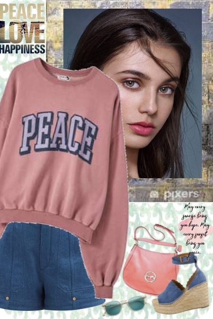 peace denim- Fashion set