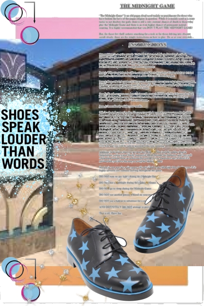 shoes speak louder than words- Combinazione di moda