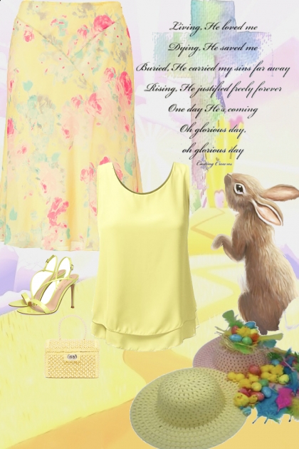 sunny bunny easter outfit- Combinazione di moda