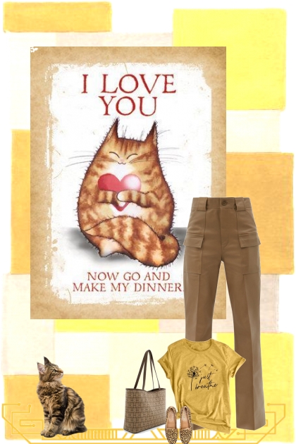 i love you now go make my dinner - Combinaciónde moda