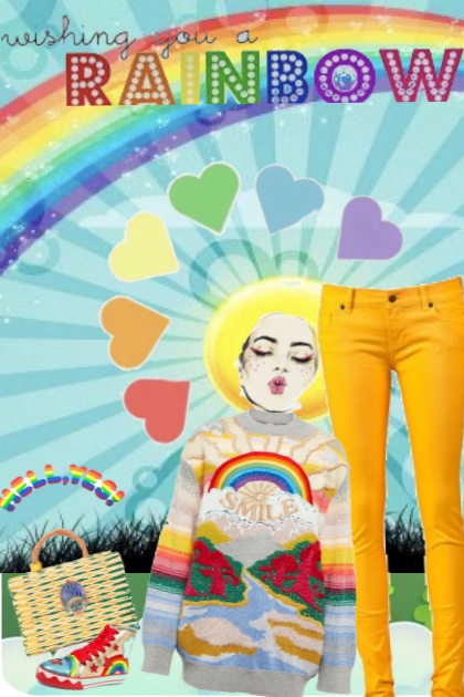 wishing apon a rainbow- Combinazione di moda
