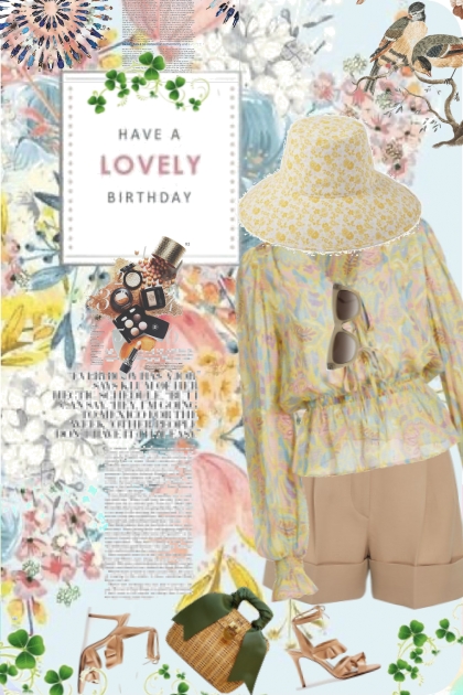 a lovely spring birthday - Fashion set